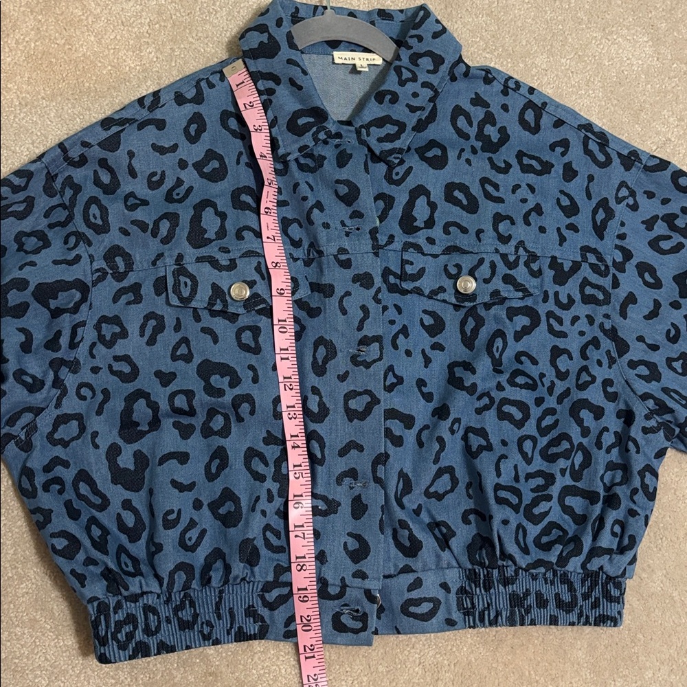 DIL Blue and Black Animal Print Jacket size L - Picture 7 of 7